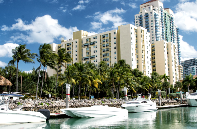 Bal Harbour luxury waterfront residences and wine cooler repair area