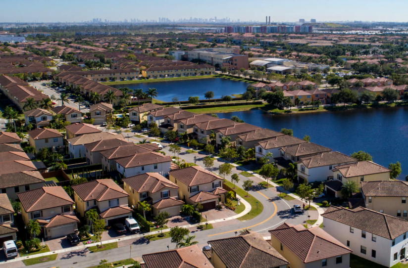 Doral modern residential communities and wine cooler repair area