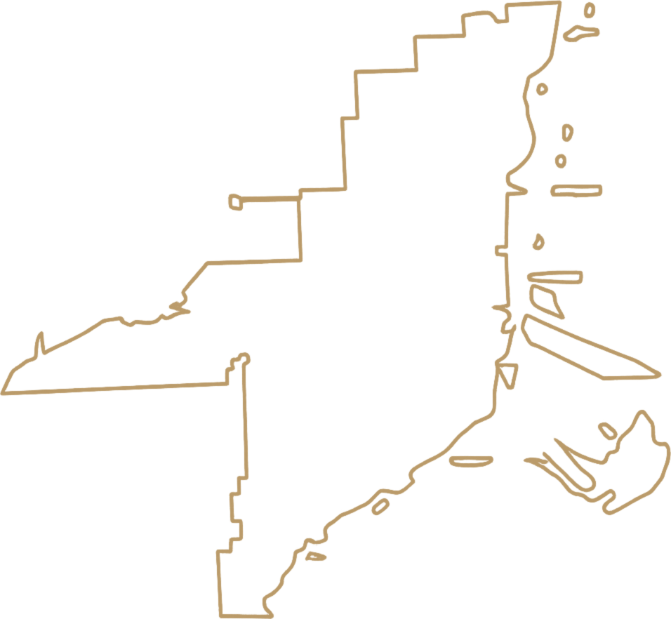 Service coverage map for wine refrigeration repair in Miami and coastal areas